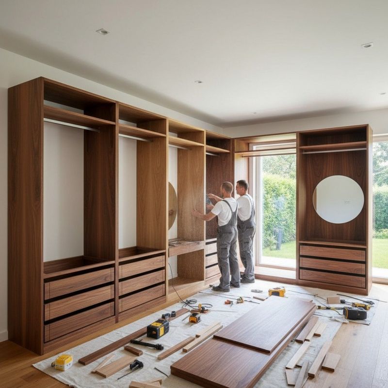 Built In Bookcase Installation in Greensboro, NC