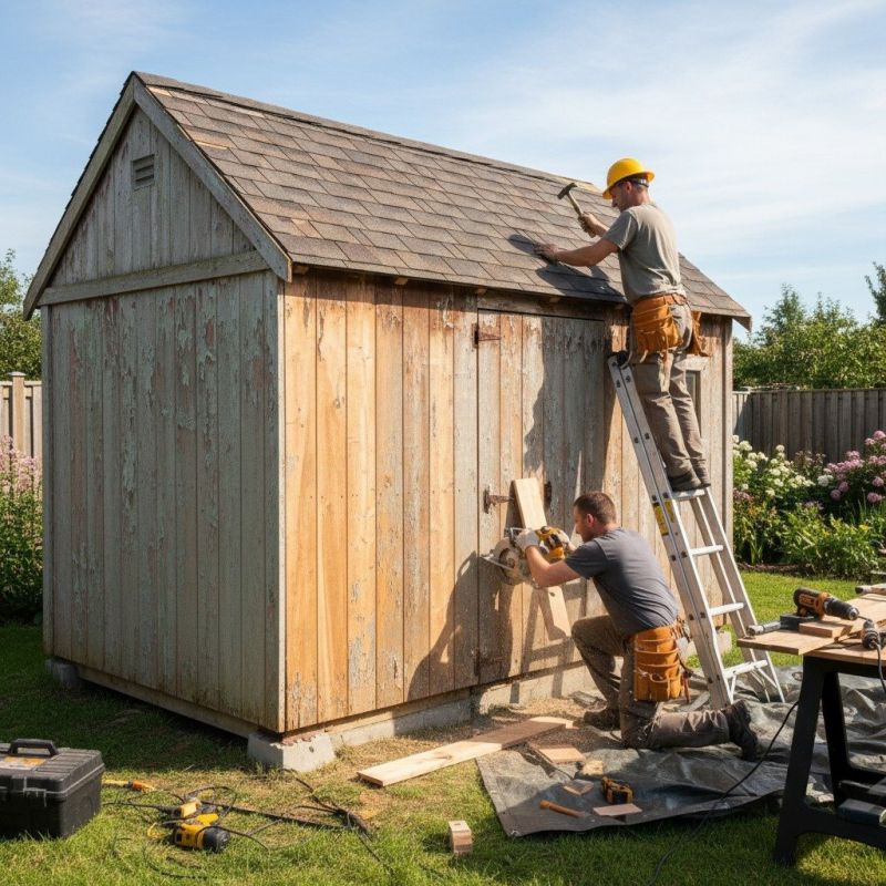 Shed Roof Repair in Alpharetta, GA